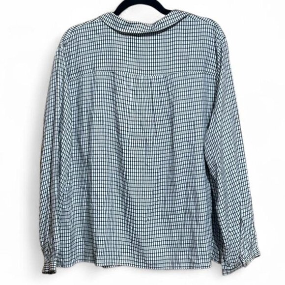 Nic+Zoe NWT plus size 2x femme plaid shirt button up long sleeve collared - Picture 3 of 11